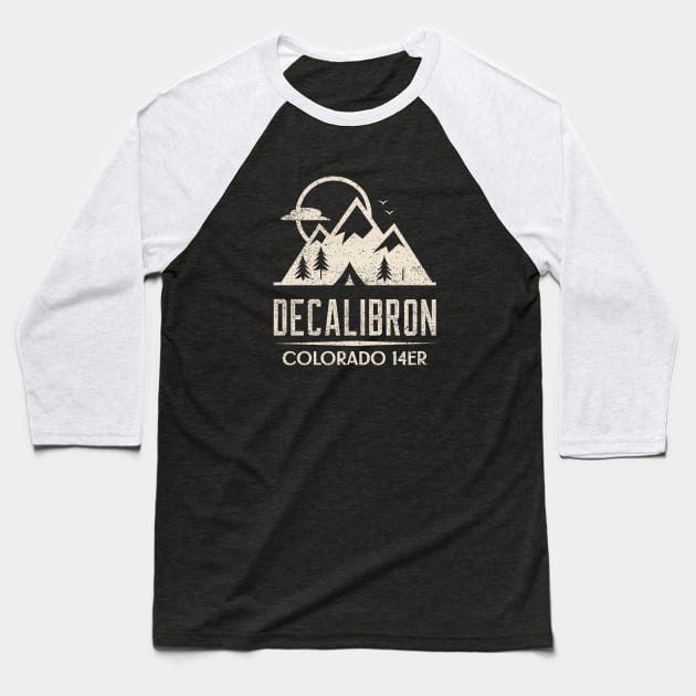 DECALIBRON 14ER COLORADO Baseball T-Shirt by Cult Classics